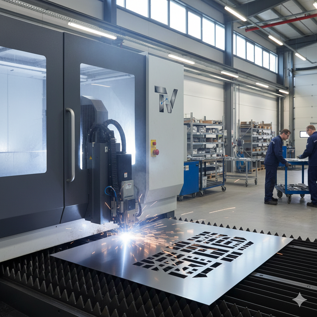 TechniVorm precision laser cutting in action